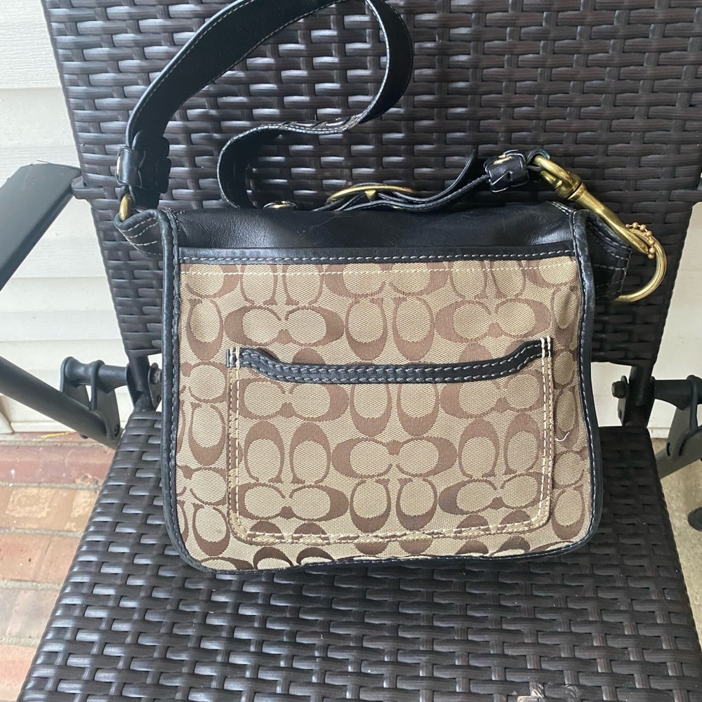 Coach Bleeker Signature Canvas and Leather Shoulder Bag - Picture 5 of 12